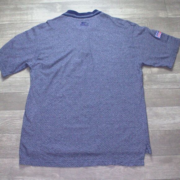 Vtg Pro Line Starter Cowboys Shirt Men's L Short Sleeve 3 Button Up Polo NFL - Picture 5 of 6